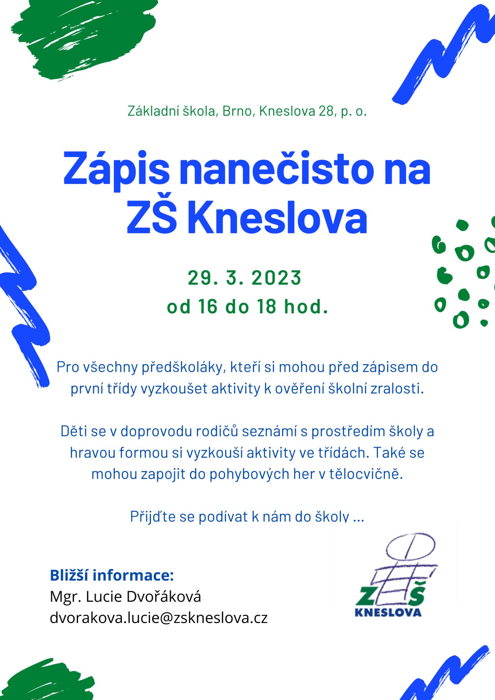 Zápis nanečisto 2023