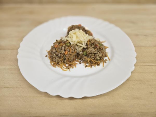 Pohankové kasoto sypané mozzarelou