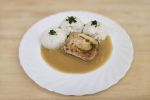 Sous-vide kuřecí roláda se sušenými rajčaty s rýží
