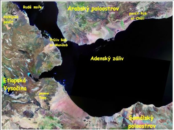 Snímek z družice Landsat(2)