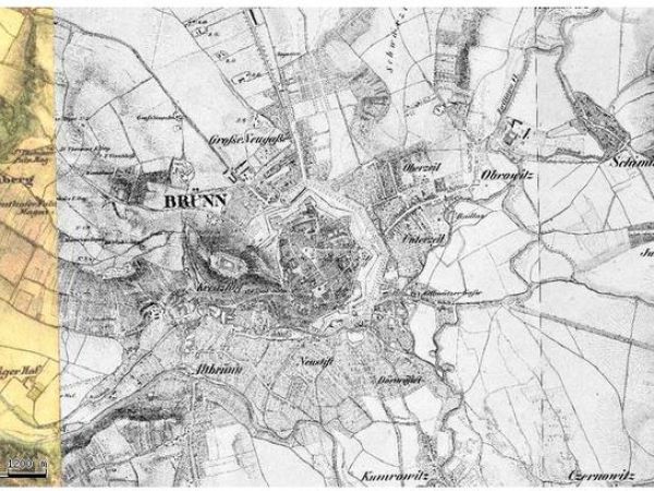 Historická mapa Brna